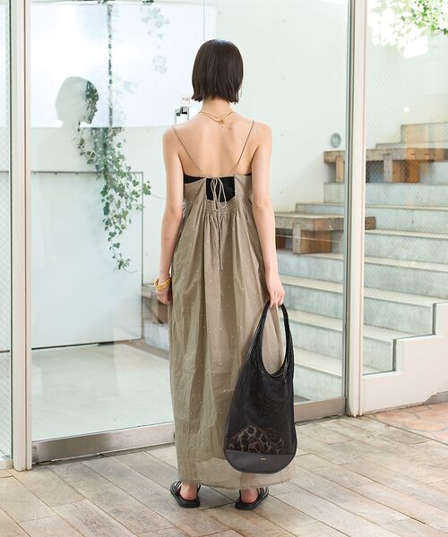 Rouge vif la cle / ルージュ・ヴィフ ラクレ ワンピース | シルバードット刺繍ワンピース | 詳細5