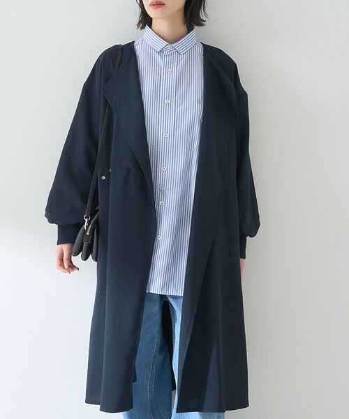 Rouge vif la cle/ルージュ・ヴィフ ラクレ 【一部店舗限定】タンブラーオックスライトコート ネイビー F Rouge vif la cle/ルージュ・ヴィフ ラクレ 【一部店舗限定】タンブラーオックスライトコート ネイビー F