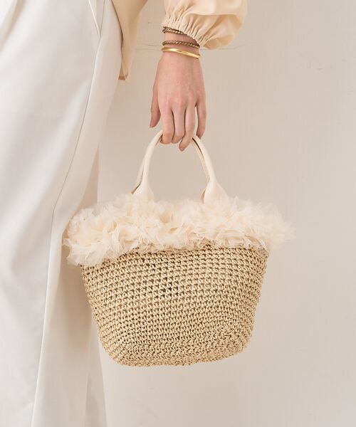 Rouge vif la cle / ルージュ・ヴィフ ラクレ ハンドバッグ | 【一部店舗限定】  チュールフリルかごバック | 詳細1