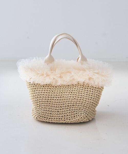 Rouge vif la cle / ルージュ・ヴィフ ラクレ ハンドバッグ | 【一部店舗限定】  チュールフリルかごバック | 詳細11