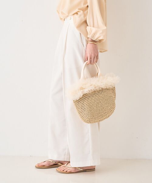 Rouge vif la cle / ルージュ・ヴィフ ラクレ ハンドバッグ | 【一部店舗限定】  チュールフリルかごバック | 詳細5