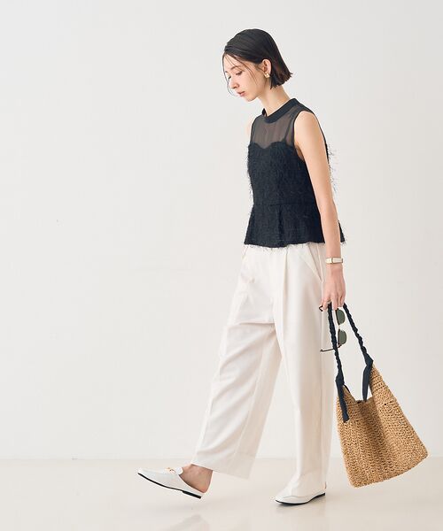 Rouge vif la cle / ルージュ・ヴィフ ラクレ トートバッグ | 【一部店舗限定】ショルダーリボンペーパーかごバック | 詳細11