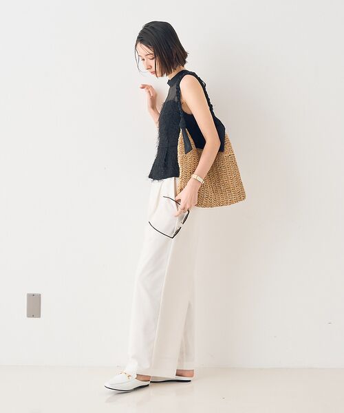 Rouge vif la cle / ルージュ・ヴィフ ラクレ トートバッグ | 【一部店舗限定】ショルダーリボンペーパーかごバック | 詳細13