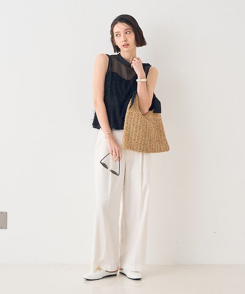 Rouge vif la cle / ルージュ・ヴィフ ラクレ トートバッグ | 【一部店舗限定】ショルダーリボンペーパーかごバック | 詳細14