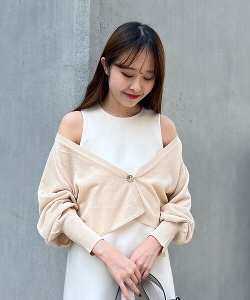 Rouge vif la cle / ルージュ・ヴィフ ラクレ ワンピース | 【一部店舗限定】【2点セット】シアーショートカーディガン×ノースリーブワンピセッ | 詳細11