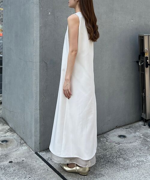 Rouge vif la cle / ルージュ・ヴィフ ラクレ ワンピース | 【一部店舗限定】【2点セット】シアーショートカーディガン×ノースリーブワンピセッ | 詳細14