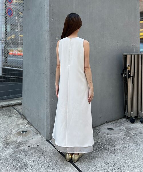 Rouge vif la cle / ルージュ・ヴィフ ラクレ ワンピース | 【一部店舗限定】【2点セット】シアーショートカーディガン×ノースリーブワンピセッ | 詳細15