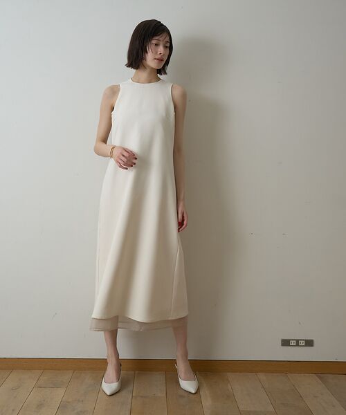 Rouge vif la cle / ルージュ・ヴィフ ラクレ ワンピース | 【一部店舗限定】【2点セット】シアーショートカーディガン×ノースリーブワンピセッ | 詳細8