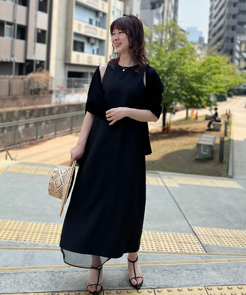 Rouge vif la cle / ルージュ・ヴィフ ラクレ ワンピース | 【一部店舗限定】【2点セット】シアーショートカーディガン×ノースリーブワンピセッ | 詳細24