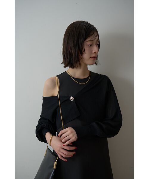 Rouge vif la cle / ルージュ・ヴィフ ラクレ ワンピース | 【一部店舗限定】【2点セット】シアーショートカーディガン×ノースリーブワンピセッ | 詳細25