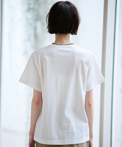 Rouge vif la cle / ルージュ・ヴィフ ラクレ Tシャツ | 別注【La Hutte / ラ ユット】フロッキー × 刺繍 ロゴTシャツ / | 詳細7