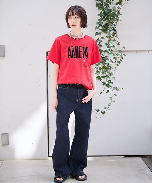 Rouge vif la cle / ルージュ・ヴィフ ラクレ Tシャツ | 別注【La Hutte / ラ ユット】フロッキー × 刺繍 ロゴTシャツ / | 詳細15