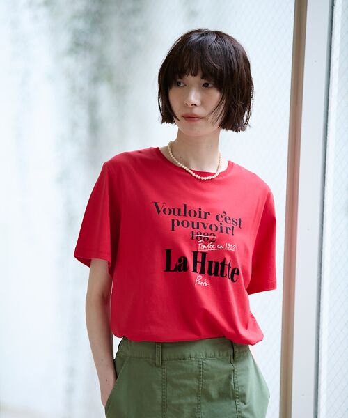 Rouge vif la cle / ルージュ・ヴィフ ラクレ Tシャツ | 別注【La Hutte / ラ ユット】フロッキー × 刺繍 ロゴTシャツ / | 詳細22