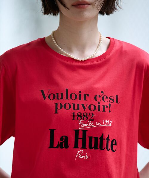 Rouge vif la cle / ルージュ・ヴィフ ラクレ Tシャツ | 別注【La Hutte / ラ ユット】フロッキー × 刺繍 ロゴTシャツ / | 詳細25