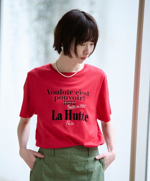 専用♡ 別注【La Hutte / ラ ユット】フロッキー × 刺繍 ロゴTシャツ
