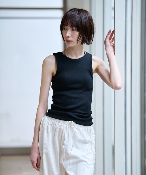 Rouge vif la cle / ルージュ・ヴィフ ラクレ キャミソール・チューブトップ | 【Hanes / ヘインズ】ブラアメリカンスリーブ / コットン / カップ付き | 詳細17