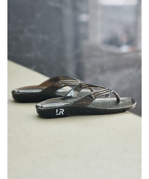 Rouge vif la cle / ルージュ・ヴィフ ラクレ サンダル | 別注【LAROUTE × GYOSAN】ロゴプリント ギョサン / ビーチサンダ | 詳細2