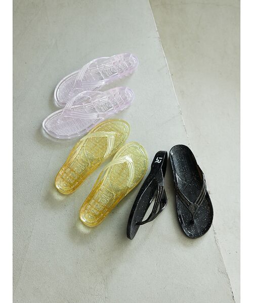 Rouge vif la cle / ルージュ・ヴィフ ラクレ サンダル | 別注【LAROUTE × GYOSAN】ロゴプリント ギョサン / ビーチサンダ | 詳細3