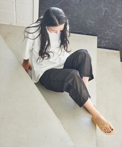 Rouge vif la cle / ルージュ・ヴィフ ラクレ サンダル | 別注【LAROUTE × GYOSAN】ロゴプリント ギョサン / ビーチサンダ | 詳細5