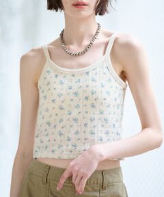 Rouge vif la cle / ルージュ・ヴィフ ラクレ キャミソール・チューブトップ | 【JEMORGAN / ジェーイーモーガン】カップ付きクロップドキャミソール/花