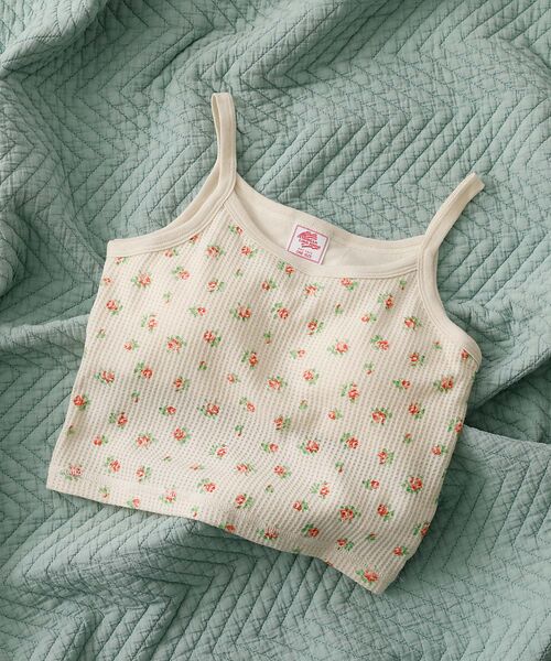 Rouge vif la cle / ルージュ・ヴィフ ラクレ キャミソール・チューブトップ | 【JEMORGAN / ジェーイーモーガン】カップ付きクロップドキャミソール/花 | 詳細1