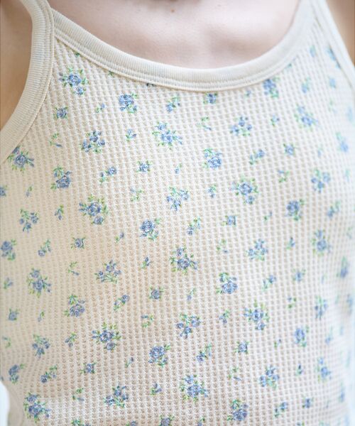 Rouge vif la cle / ルージュ・ヴィフ ラクレ キャミソール・チューブトップ | 【JEMORGAN / ジェーイーモーガン】カップ付きクロップドキャミソール/花 | 詳細12