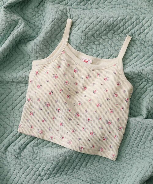 Rouge vif la cle / ルージュ・ヴィフ ラクレ キャミソール・チューブトップ | 【JEMORGAN / ジェーイーモーガン】カップ付きクロップドキャミソール/花 | 詳細13