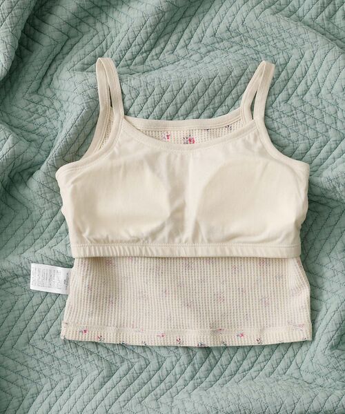 Rouge vif la cle / ルージュ・ヴィフ ラクレ キャミソール・チューブトップ | 【JEMORGAN / ジェーイーモーガン】カップ付きクロップドキャミソール/花 | 詳細15