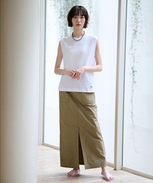 Rouge vif la cle / ルージュ・ヴィフ ラクレ Tシャツ | 【JEMORGAN/ジェーイーモーガン】カノコノースリーブカットソー/TCカノコ | 詳細2