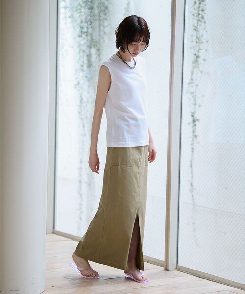 Rouge vif la cle / ルージュ・ヴィフ ラクレ Tシャツ | 【JEMORGAN/ジェーイーモーガン】カノコノースリーブカットソー/TCカノコ | 詳細3