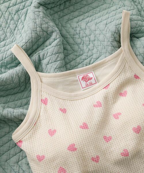 Rouge vif la cle / ルージュ・ヴィフ ラクレ キャミソール・チューブトップ | 【JEMORGAN/ジェーイーモーガン】クロップドキャミソール ハート柄/ワッフ | 詳細13