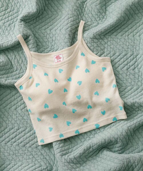 Rouge vif la cle / ルージュ・ヴィフ ラクレ キャミソール・チューブトップ | 【JEMORGAN/ジェーイーモーガン】クロップドキャミソール ハート柄/ワッフ | 詳細14