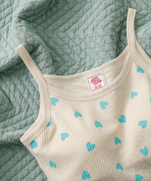 Rouge vif la cle / ルージュ・ヴィフ ラクレ キャミソール・チューブトップ | 【JEMORGAN/ジェーイーモーガン】クロップドキャミソール ハート柄/ワッフ | 詳細15