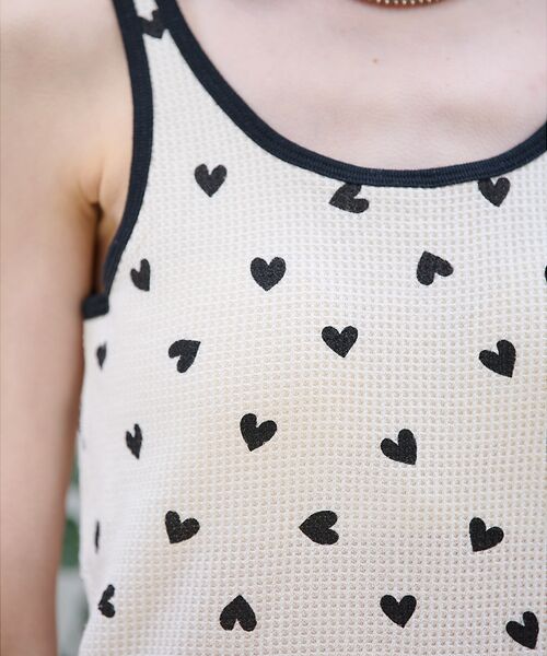 Rouge vif la cle / ルージュ・ヴィフ ラクレ キャミソール・チューブトップ | 【JEMORGAN/ジェーイーモーガン】カップ付クレリックタンクハート柄/カップ | 詳細10