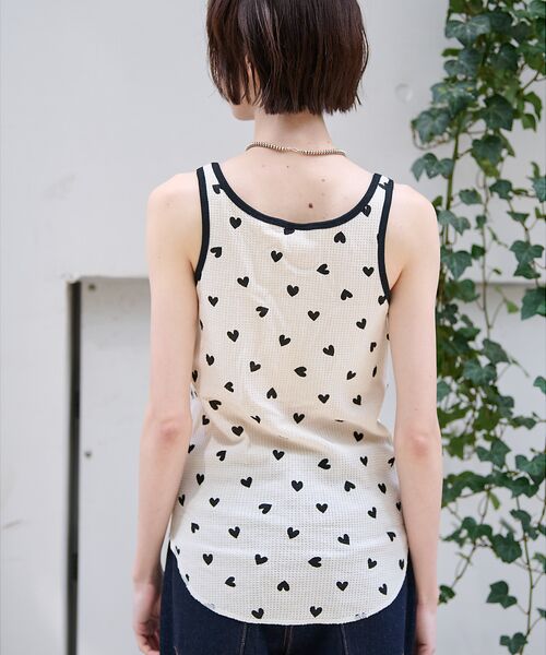 Rouge vif la cle / ルージュ・ヴィフ ラクレ キャミソール・チューブトップ | 【JEMORGAN/ジェーイーモーガン】カップ付クレリックタンクハート柄/カップ | 詳細7