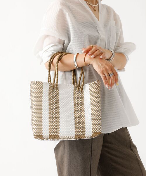 Rouge vif la cle / ルージュ・ヴィフ ラクレ トートバッグ | 【MOON BIRD/ムーンバード】手編みのメルカドバッグ/TANPIN S/手 | 詳細22