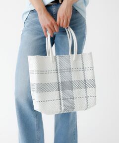 Rouge vif la cle / ルージュ・ヴィフ ラクレ トートバッグ | 【MOON BIRD/ムーンバード】手編みのメルカドバッグM/手編み/正方形【W