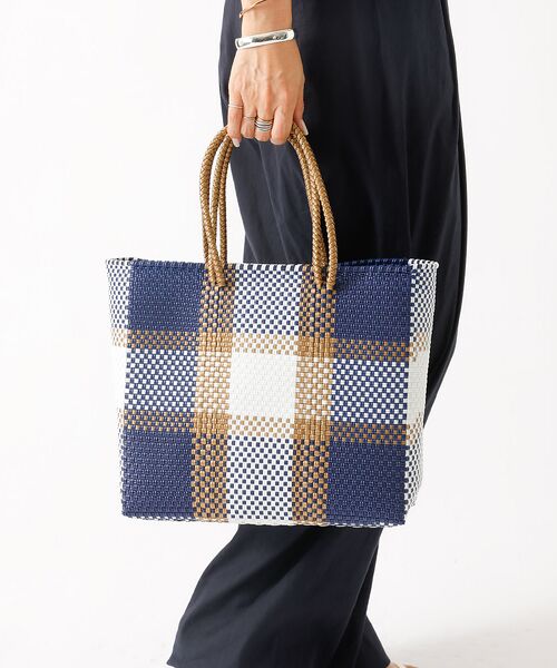 Rouge vif la cle / ルージュ・ヴィフ ラクレ トートバッグ | 【MOON BIRD/ムーンバード】手編みのメルカドバッグM/手編み/正方形【W | 詳細4