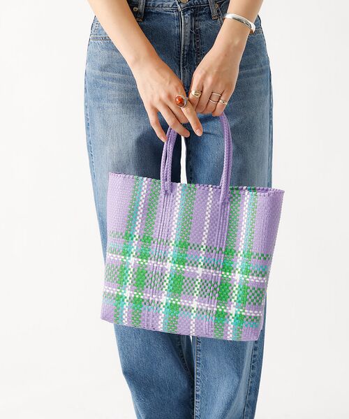 Rouge vif la cle / ルージュ・ヴィフ ラクレ トートバッグ | 【MOON BIRD/ムーンバード】手編みのメルカドバッグM/手編み/正方形【W | 詳細7