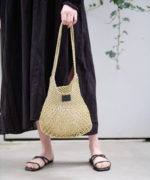 Rouge vif la cle / ルージュ・ヴィフ ラクレ トートバッグ | 【Swaraj/スワラージ】手編みのメタリックマクラメバッグ / ハンドバッグ | 詳細4