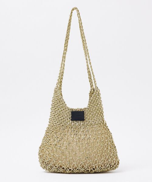 Rouge vif la cle / ルージュ・ヴィフ ラクレ トートバッグ | 【Swaraj/スワラージ】手編みのメタリックマクラメバッグ / ハンドバッグ | 詳細7