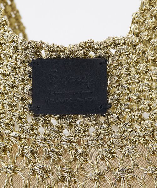 Rouge vif la cle / ルージュ・ヴィフ ラクレ トートバッグ | 【Swaraj/スワラージ】手編みのメタリックマクラメバッグ / ハンドバッグ | 詳細8