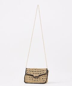 Rouge vif la cle / ルージュ・ヴィフ ラクレ ショルダーバッグ | 【Swaraj/スワラージ】手編みのメタリックマクラメBAG / チェーンミニバ