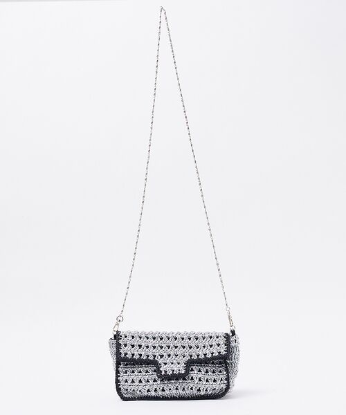 Rouge vif la cle / ルージュ・ヴィフ ラクレ ショルダーバッグ | 【Swaraj/スワラージ】手編みのメタリックマクラメBAG / チェーンミニバ | 詳細4