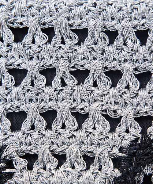 Rouge vif la cle / ルージュ・ヴィフ ラクレ ショルダーバッグ | 【Swaraj/スワラージ】手編みのメタリックマクラメBAG / チェーンミニバ | 詳細5