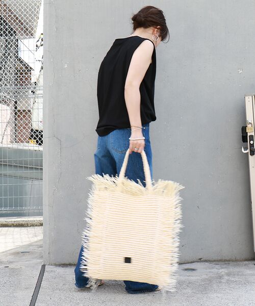 Rouge vif la cle / ルージュ・ヴィフ ラクレ トートバッグ | 【Swaraj /スワラージ】手編みラフィアバッグ / トートバッグ / フリン | 詳細3