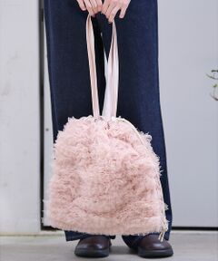 Rouge vif la cle / ルージュ・ヴィフ ラクレ トートバッグ | 【Ampersand / アンパサンド】Tulle frill bag/ME-2