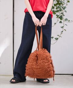 Rouge vif la cle / ルージュ・ヴィフ ラクレ トートバッグ | 【Ampersand / アンパサンド】Tulle frill bag/ME-2