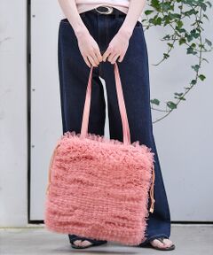 Rouge vif la cle / ルージュ・ヴィフ ラクレ トートバッグ | 【Ampersand / アンパサンド】Tulle frill bag/ME-2