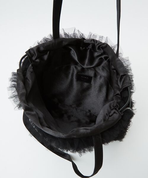 Rouge vif la cle / ルージュ・ヴィフ ラクレ トートバッグ | 【Ampersand / アンパサンド】Tulle frill bag/ME-2 | 詳細18